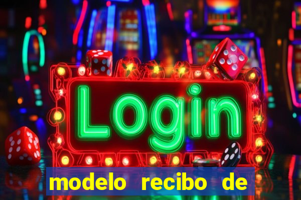 modelo recibo de pagamento autonomo